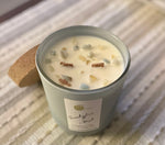 Eucalyptus + Mint Coconut /Soy Cream Aura Candle