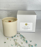 Winter Mint Coconut Soy Matte White Aura Candle