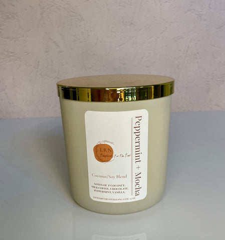 Peppermint Mocha Coconut Soy Blend Candle