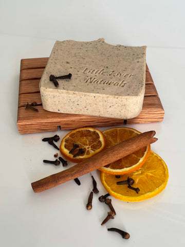Spiced Orange Tussah Silk and Coconut Milk Soap